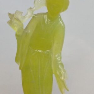 Pareja de figuras femeninas en jade