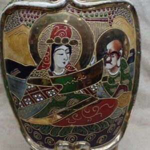 Jarrón floral porcelana Satsuma