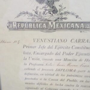 Documento Venustiano Carranza